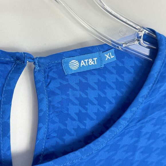 AT&T Employee Uniform Blouse Blue for Women Size XL - Picture 7 of 11